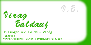 virag baldauf business card